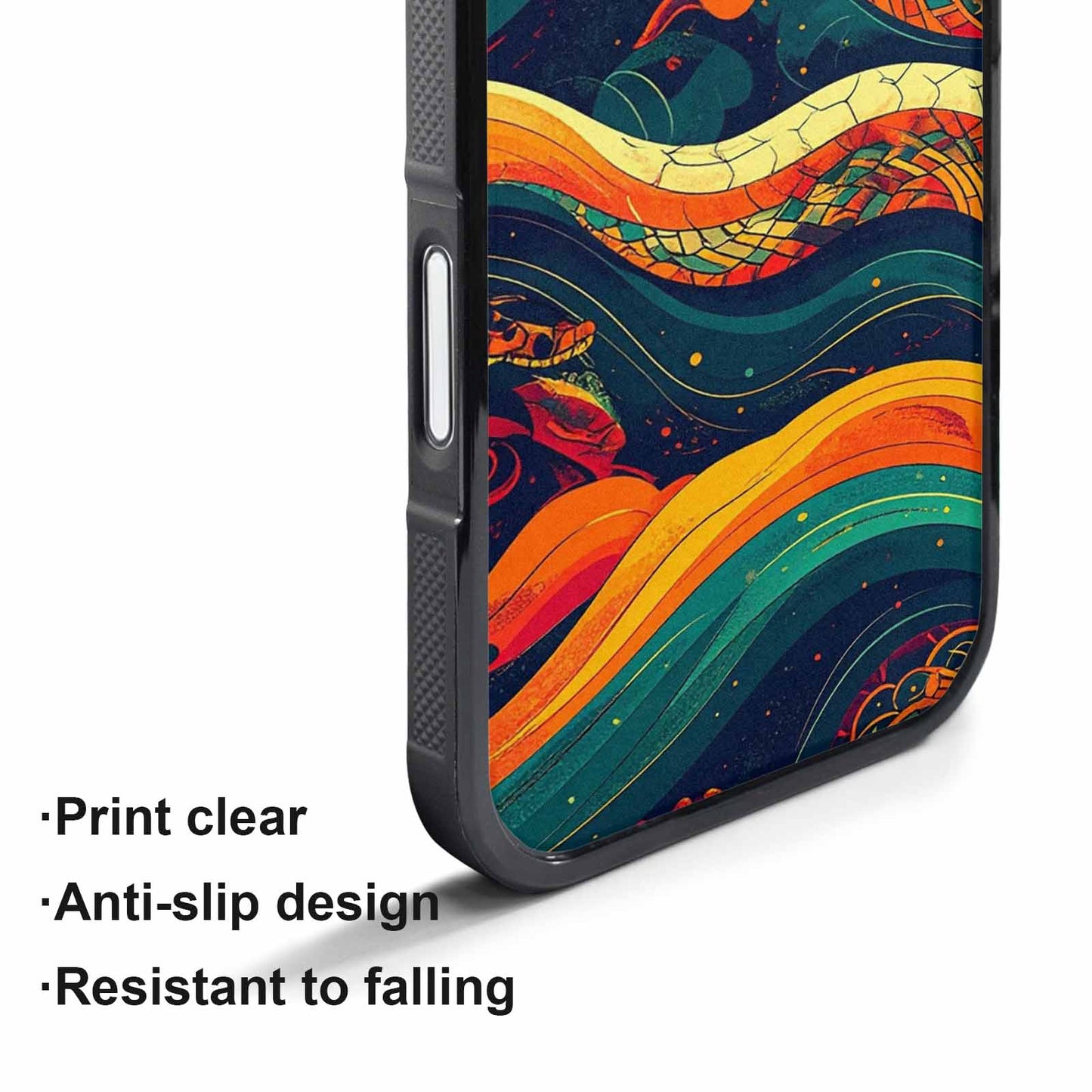 iPhone 17 Pro Max Case — Hippie Serpent Pulse Original Art, Custom Printed Phone Case