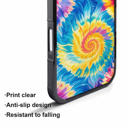 iPhone 17 Pro Case — Small Tie Dye Swirl Pattern Tie, Custom Made Phone Cover