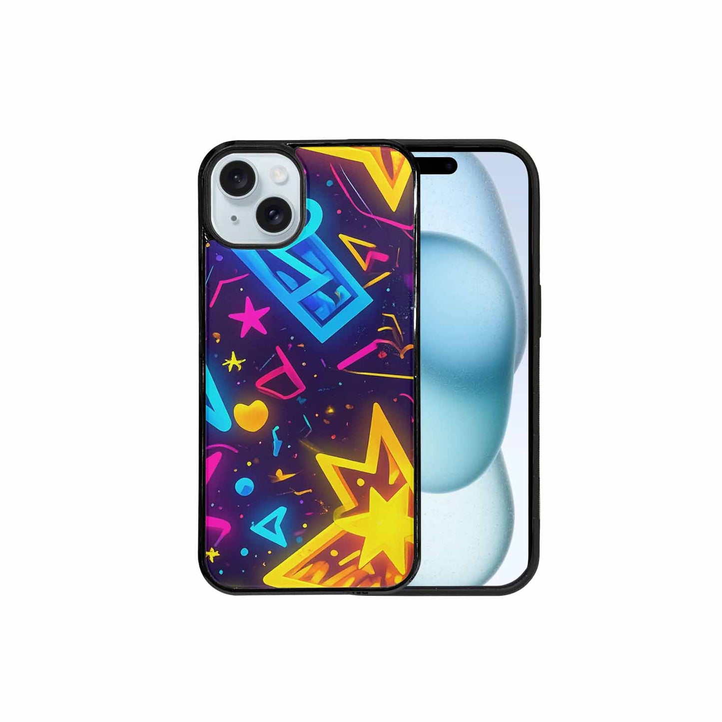 iPhone 15 Plus Case — 80s Retro Motif 80s Retro Motifs, Customized Protective Case