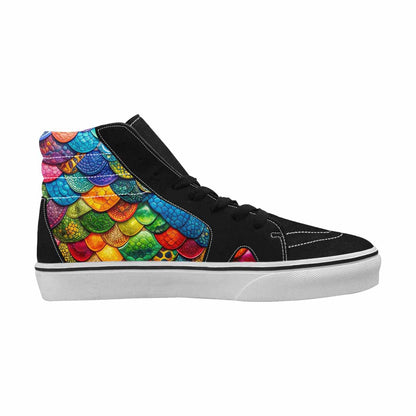 MEN'S Reptile Scale High Top Canvas Y2K Shoes
