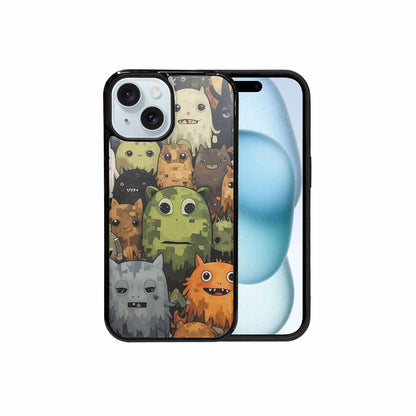 iPhone 15 Case — Monsters Camomonsters Pattern 6oy Personalized Phone, Custom Art Phone Cover
