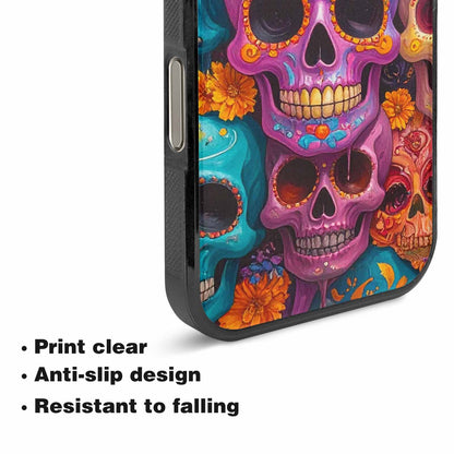 iPhone 16 Pro Case — Sugar Skullsmelting Sugar Skulls, Unique Phone Case Design