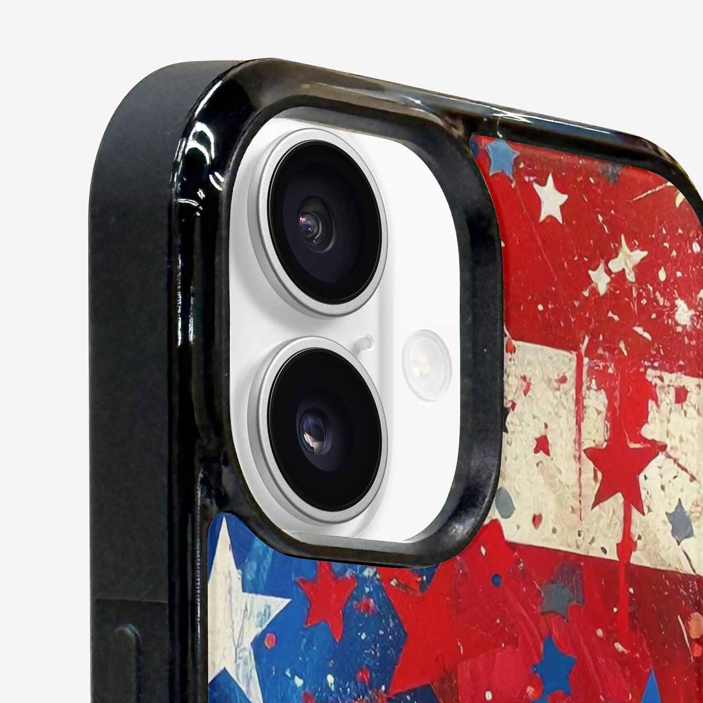 iPhone 16 Case — Patriotic Stars And Stripes American Stars, Personalized Phone Case
