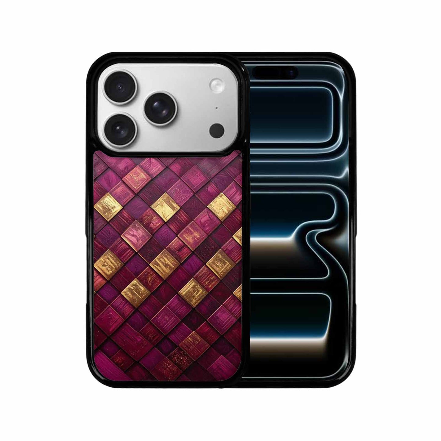 iPhone 17 Pro Case — Seamless Tileable Pattern Of Overlapping Original, Customized Protective Case