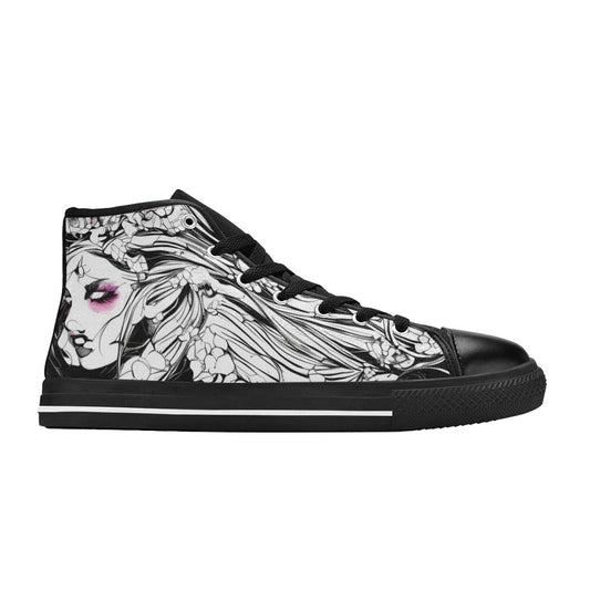 WOMEN'S Ink Art 2 High Top Canvas Vivid Sneakers