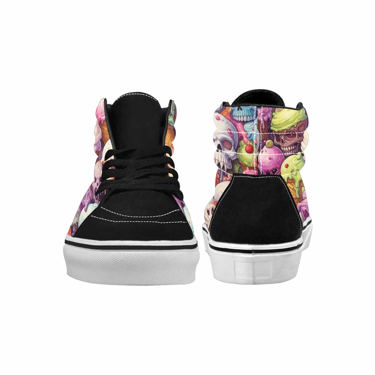MEN'S Ice Cream Monsters  High Top Canvas Aesthetic Custom Shoes