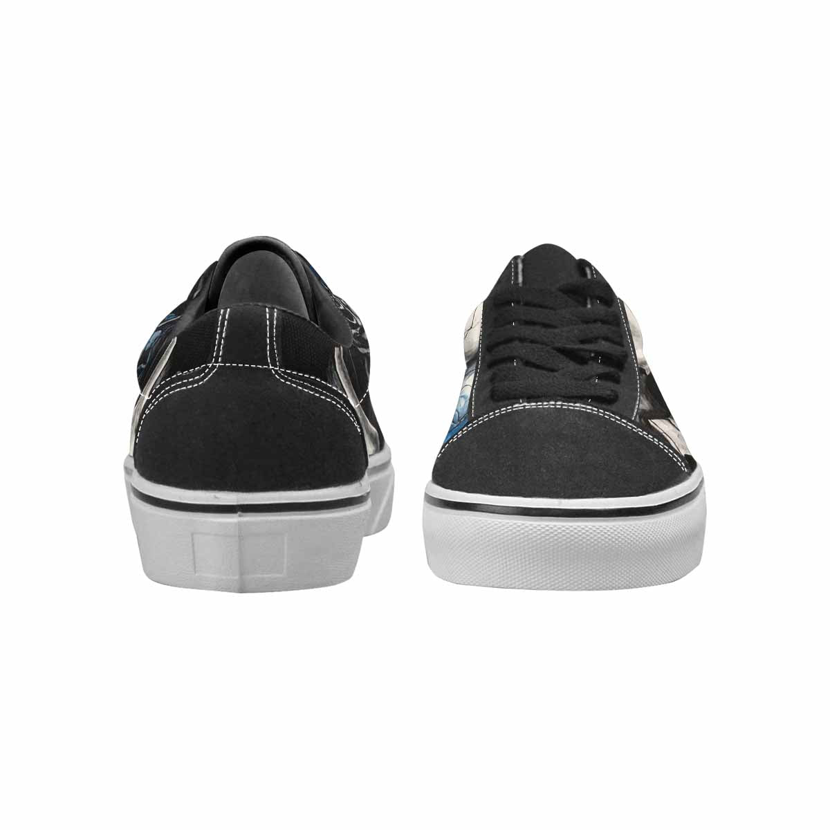 WOMEN'S Skull Roses Lace-Up Canvas Grunge Shoes