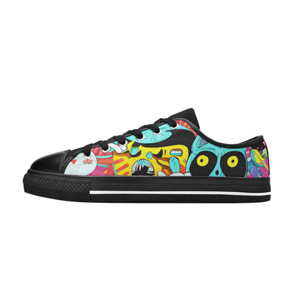 MEN'S Crazy Illustrations 2 Canvas Grunge Sneakers