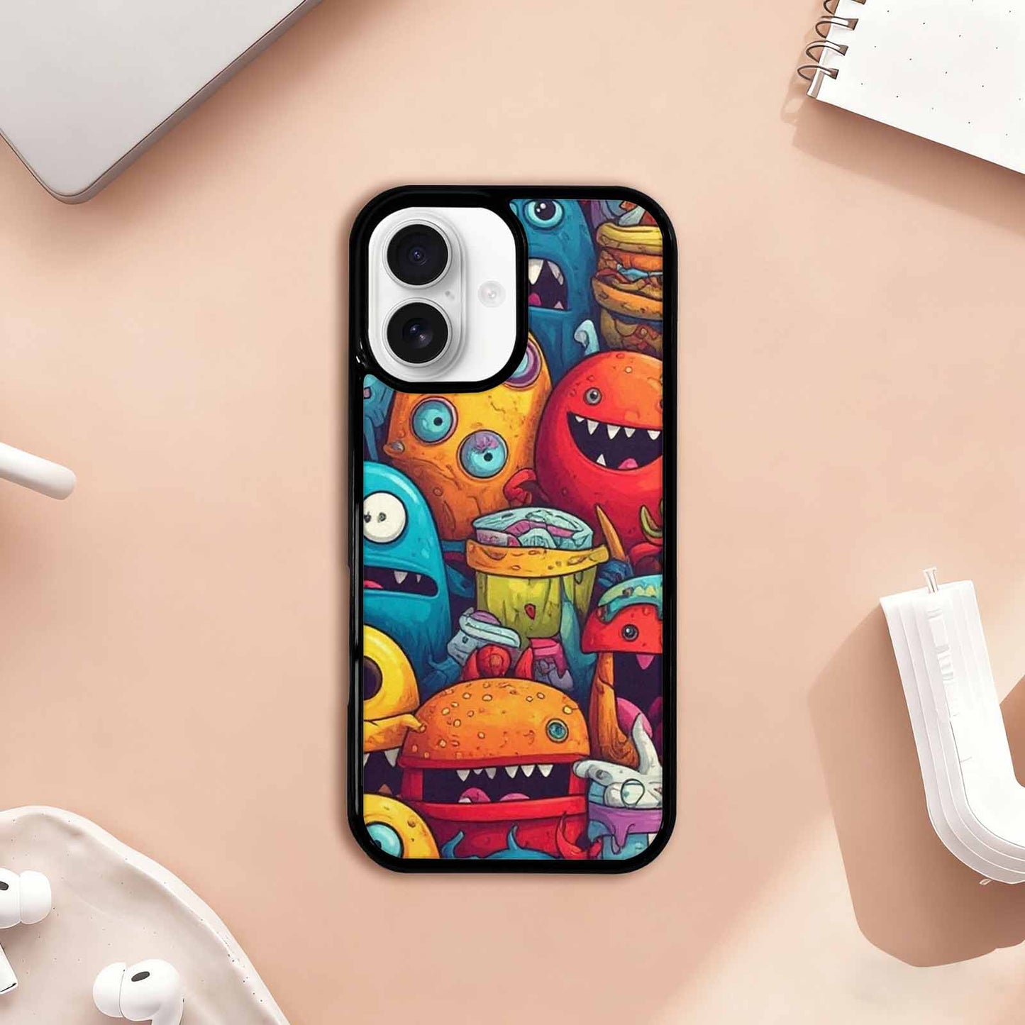 iPhone 17 Case — Small Cartoon Monster Character Cartoon Cute, Customized Protective Case