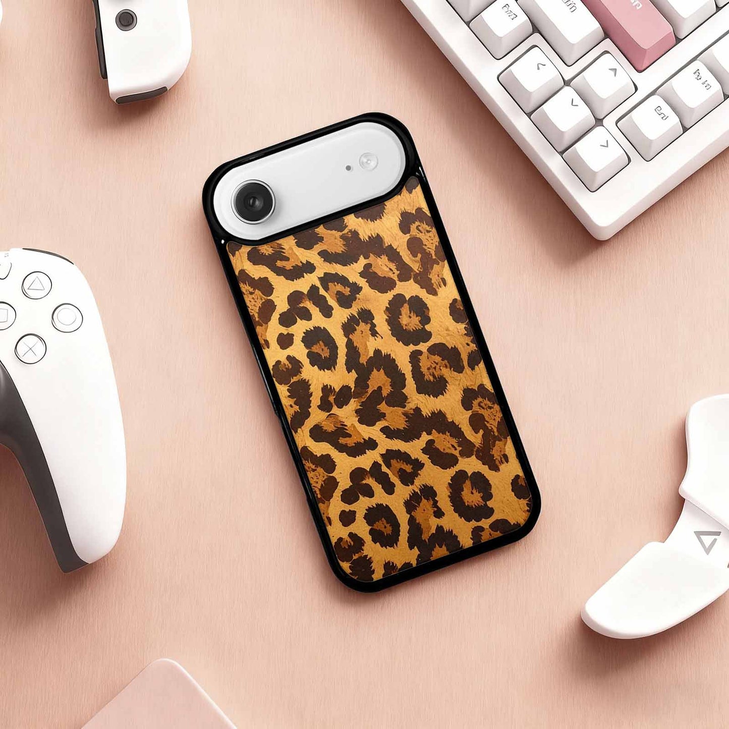 iPhone 17 Air Case — Classic Leopard Print Warm Golden Animal, Customized Protective Case