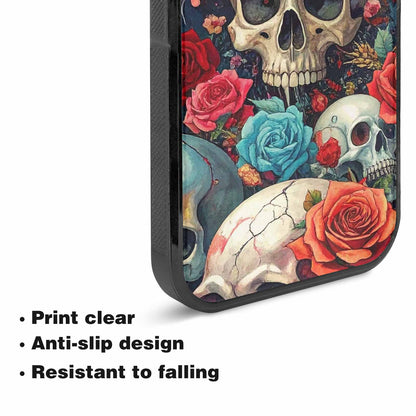 iPhone 15 Plus Case — Skulls And Rosesmelting Skulls A Aor, Customized Protective Case