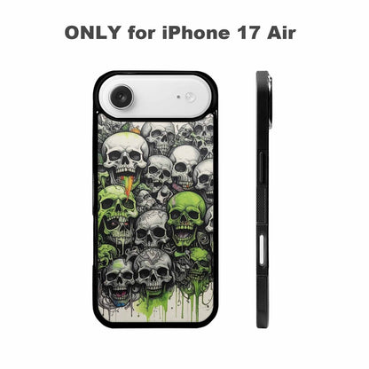 iPhone 17 Air Case — Black Green Ink Rainbow From Gothic, Personalized Phone Case