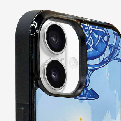 iPhone 16 Case — Hanukkah Menorah Pattern Seamless Repeat Jewish, Custom Art Phone Cover