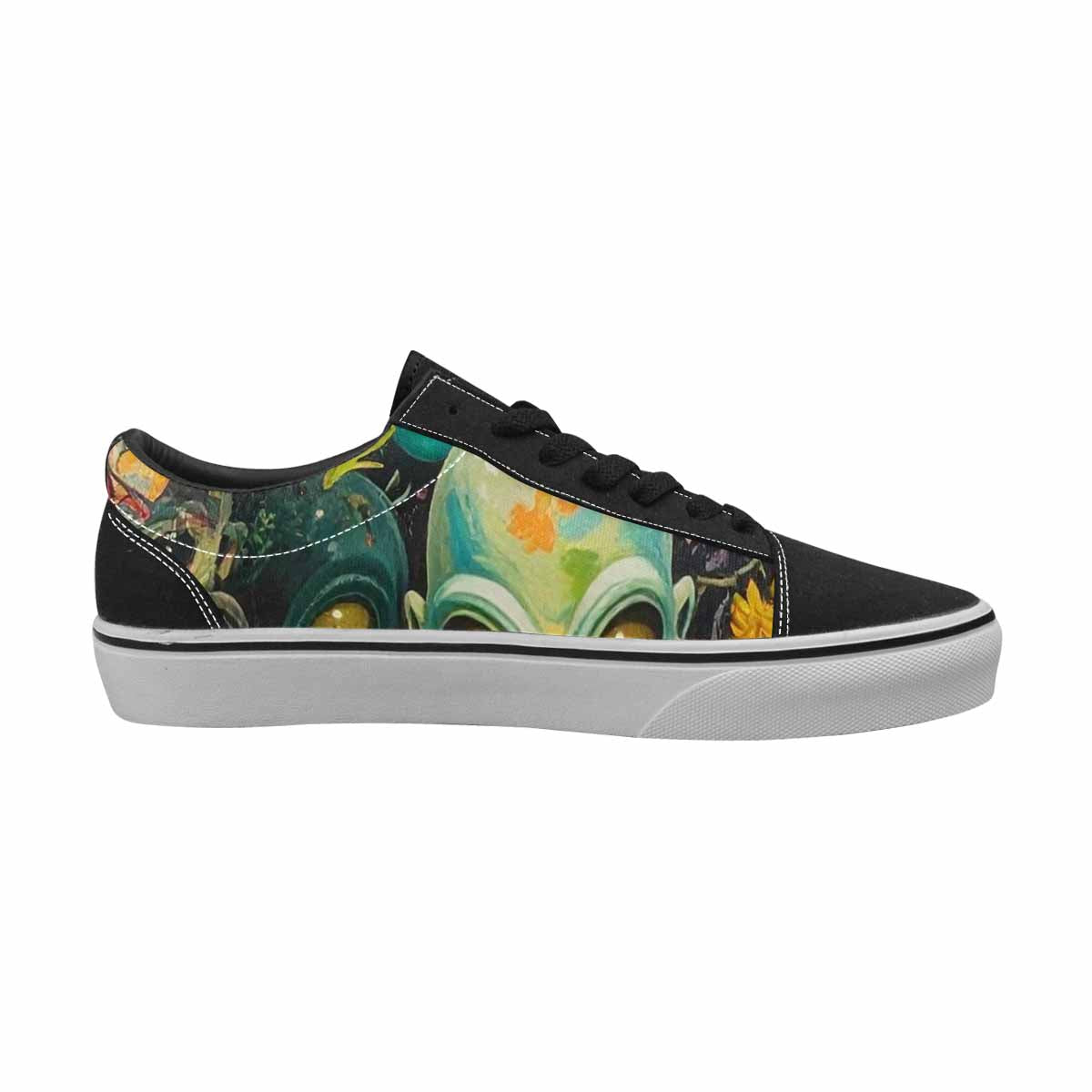 WOMEN'S Aliens Lace-Up Canvas Kaleidoscope Sneakers