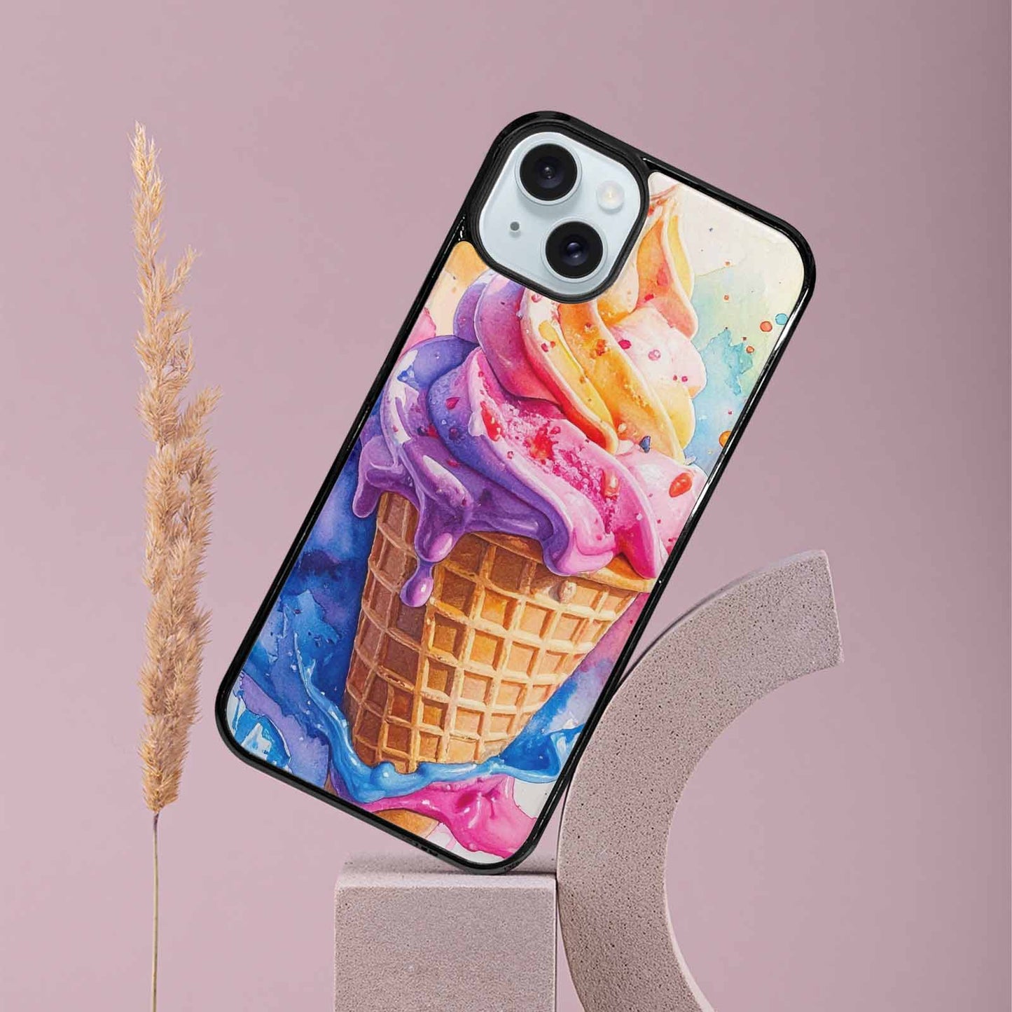iPhone 15 Plus Case — Melting Icecream Collage Custom, Custom Made Phone Cover