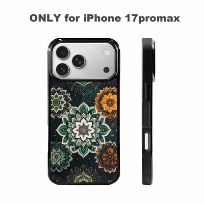 iPhone 17 Pro Max Case — Small Mandala Pattern, Randomly Floral, Custom Print Case Cover