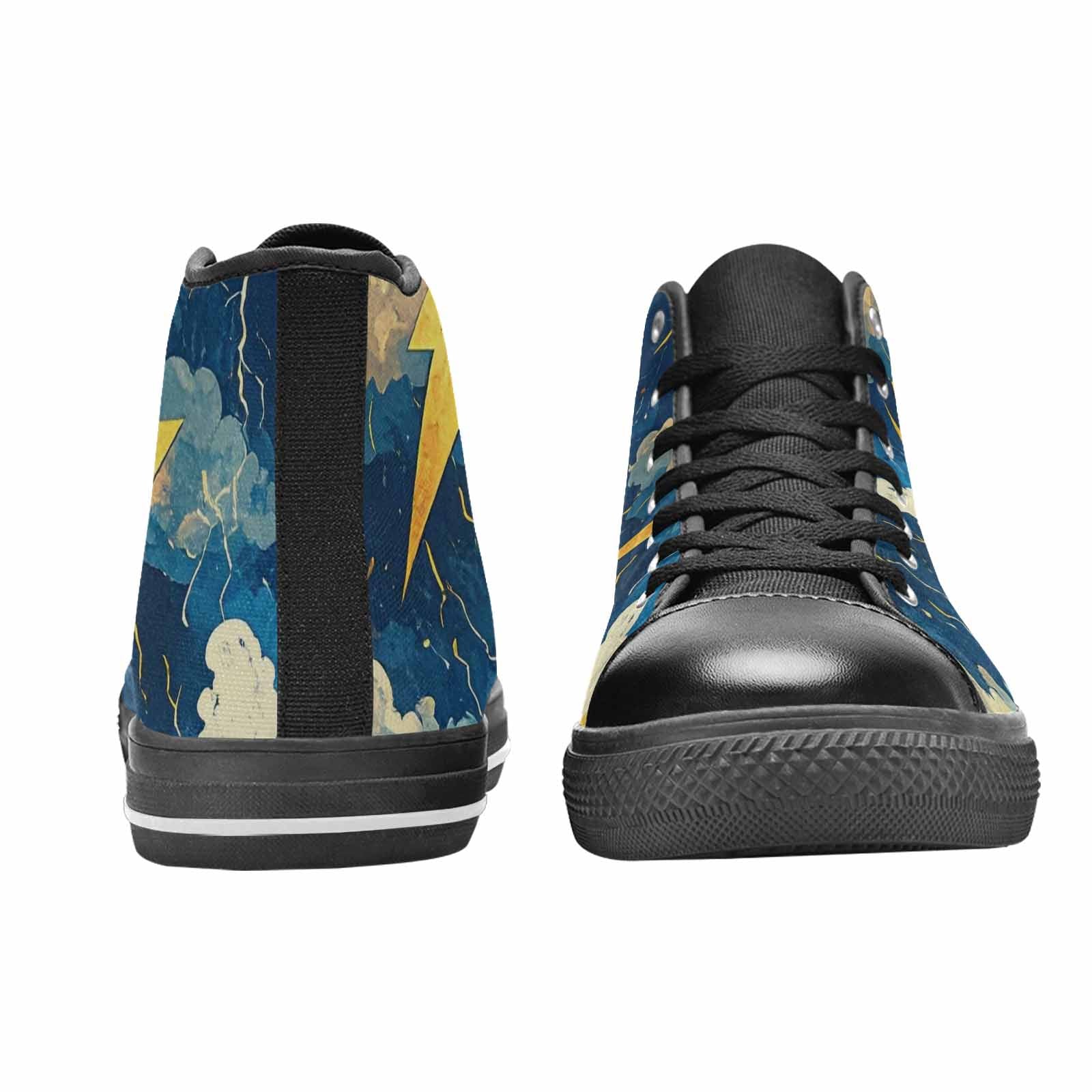 WOMEN'S Lightning Bolt High Top Canvas Y2K Sneakers