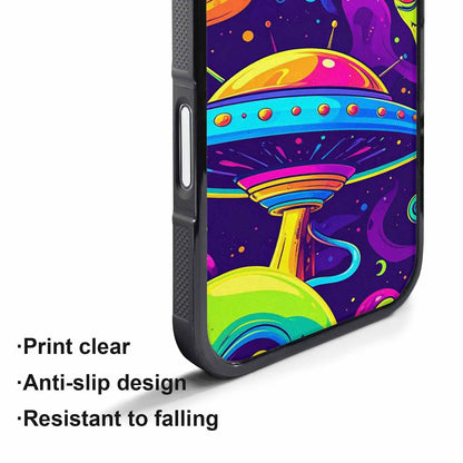 iPhone 17 Pro Case — Alien Ufo Cartoon Art Pattern Alien, Custom Designed Case Cover