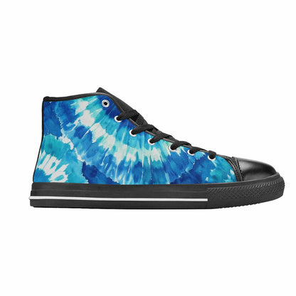 MEN'S Tie Dye - High Top Canvas Dark Academia Sneakers