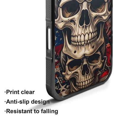 iPhone 17 Case — Skull Dark Art Gothic Print Gothic, Custom Made Phone Cover