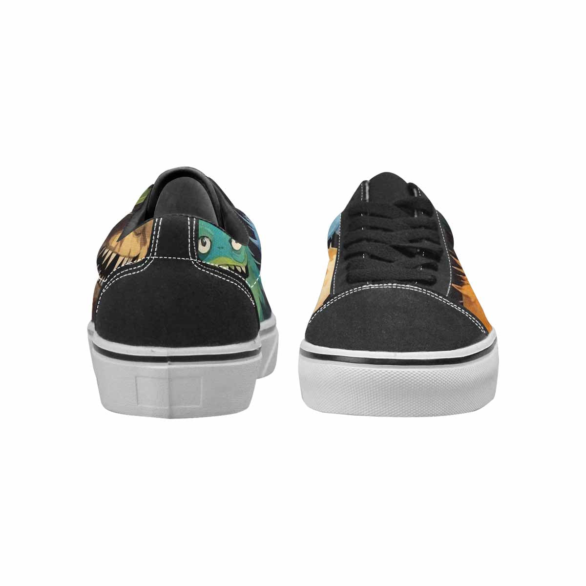 WOMEN'S Monsters  Camo Monsters Lace-Up Canvas Dreamcore Custom Shoes