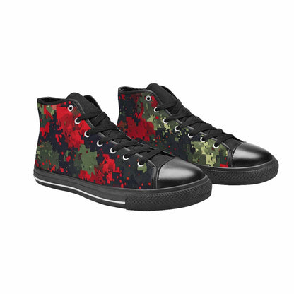 WOMEN'S Military Camouflage Blotch High Top Canvas Aesthetic Sneakers