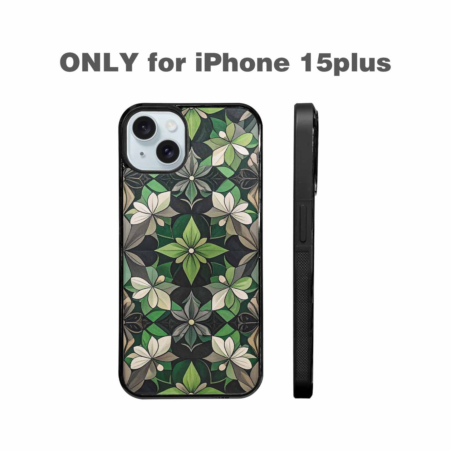 iPhone 15 Plus Case — Aromantic Flag Color Theme Small Rainbow, Custom Printed Phone Case