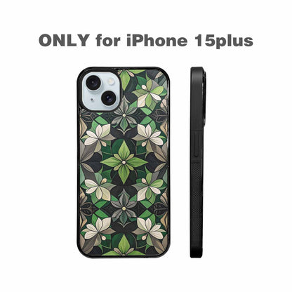 iPhone 15 Plus Case — Aromantic Flag Color Theme Small Rainbow, Custom Printed Phone Case