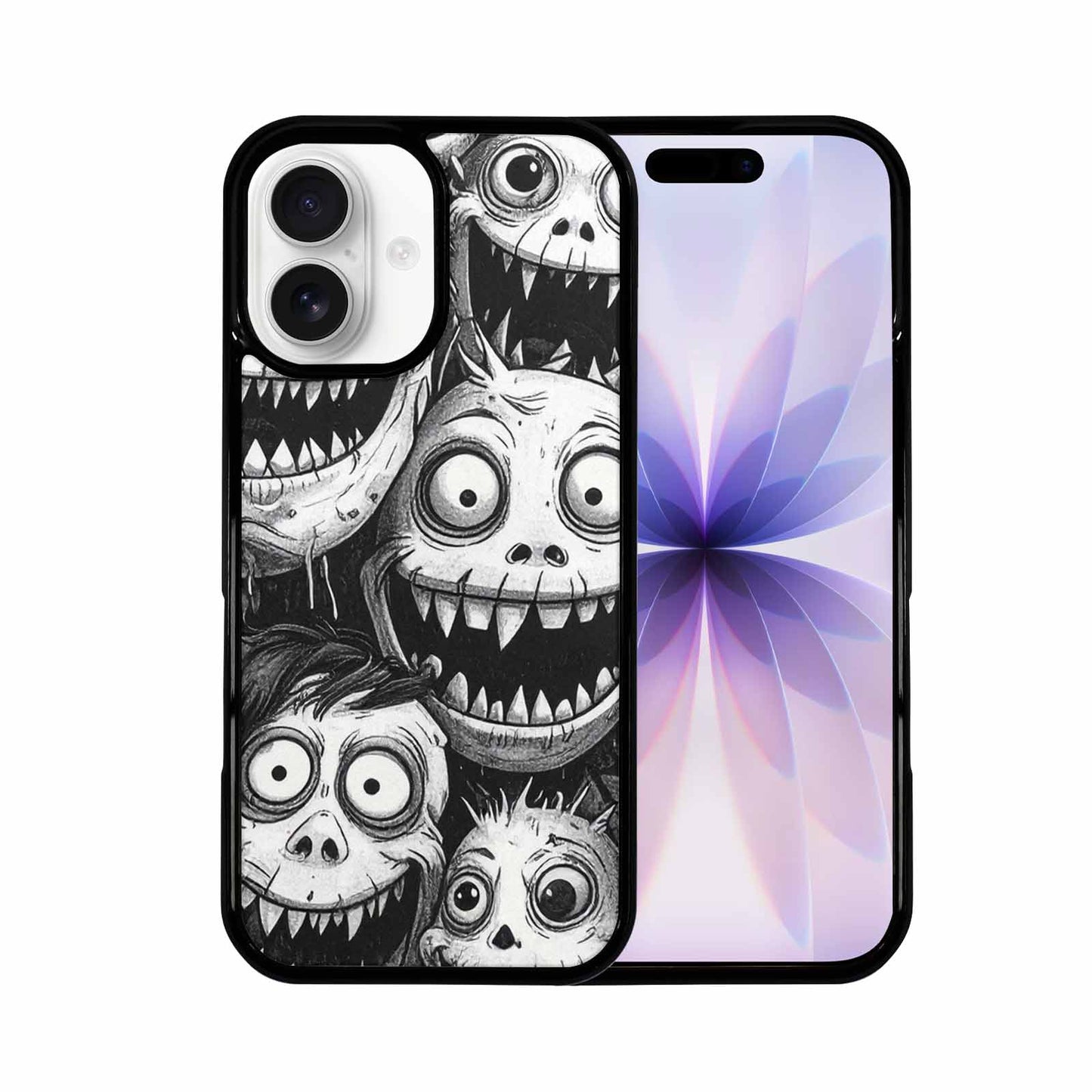 iPhone 17 Case — Black And White Monster Original Art, Custom Phone Case