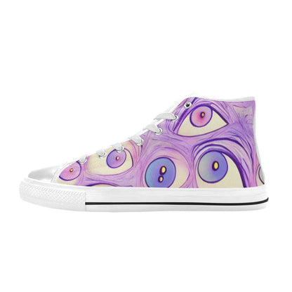MEN'S Cc Wall Eyes Trippy High Top Canvas Cottagecore Shoes