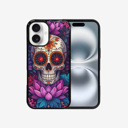 iPhone 16 Case — Lotus Many Hundreds Of Skulls Art, Unique Phone Case Design