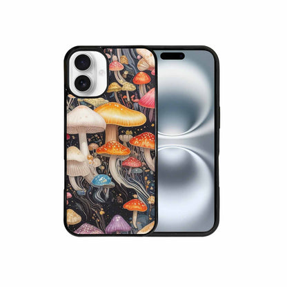 iPhone 16 Plus Case — Mushrooms Pattern Hundreds Of, Original Design Phone Case
