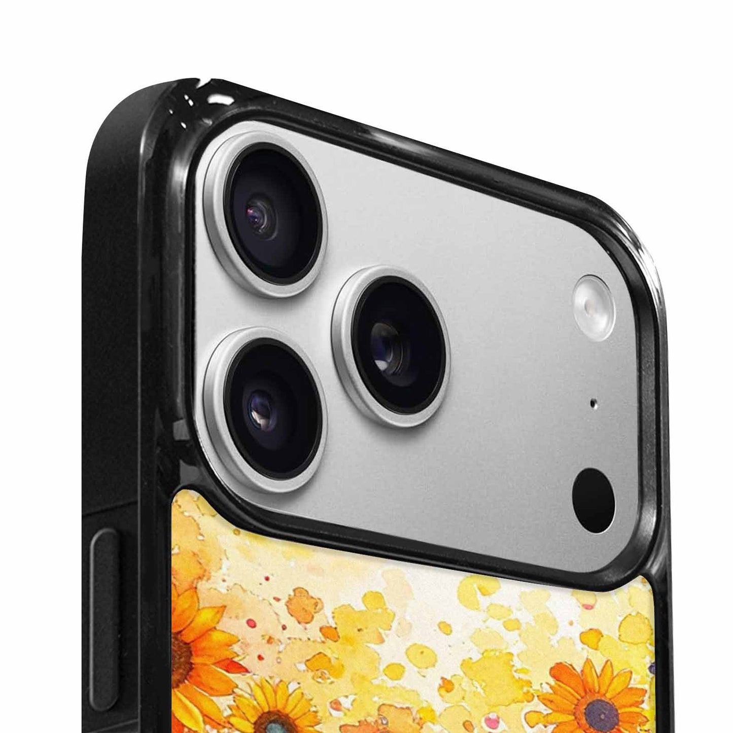 iPhone 17 Pro Max Case — Full Color Vibrant Sunflower Floral, Custom Art Phone Cover