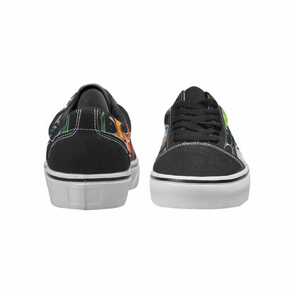 WOMEN'S Aliens × Camo Aliens Lace-Up Canvas Melting Art Sneakers