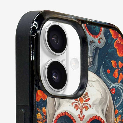 iPhone 16 Case — Marble Skull Custom, Personalized Phone Case