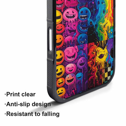 iPhone 17 Pro Case — Small Yellow Smiley Face Acid Original, Original Design Phone Case