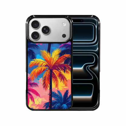 iPhone 17 Pro Max Case — Chrome Bling Palm Original Art, Original Design Phone Case