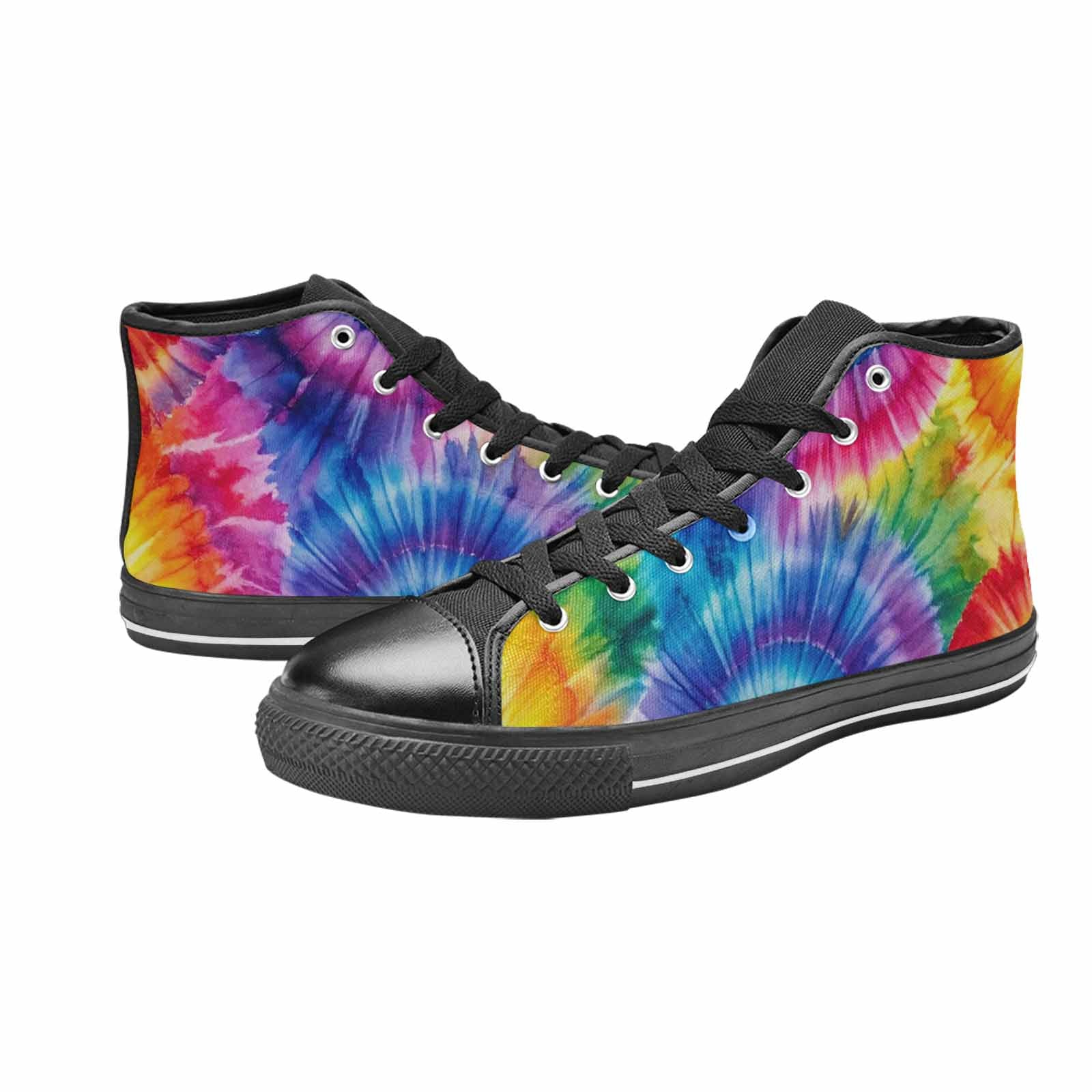 MEN'S Tie Dye - High Top Canvas Cottagecore Sneakers