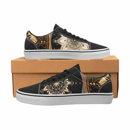 WOMEN'S Mandala Canvas Lace-Up Vibrant Chaos Custom Shoes