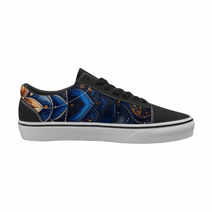 WOMEN'S Mandala Medallion Lace-Up Canvas Vivid Custom Sneakers