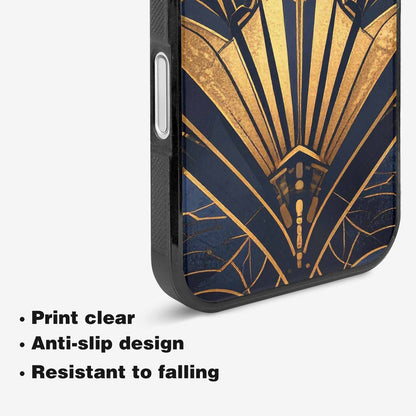 iPhone 16 Plus Case — Art Deco Illustration Pattern, Custom Print Case Cover