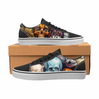 WOMEN'S Skulls Lace-Up Canvas Surreal Shoes