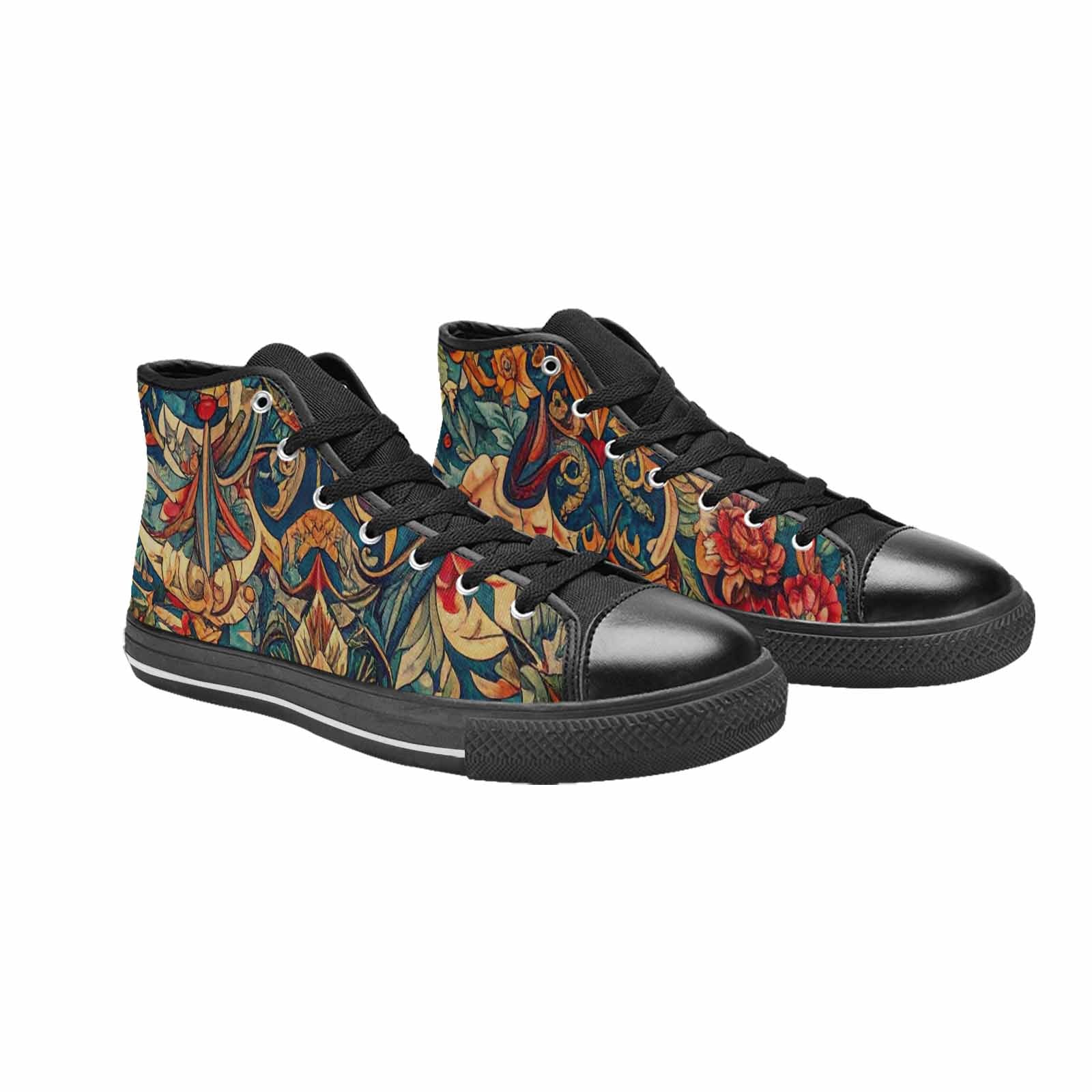 MEN'S Old School Tattoo High Top Canvas Aesthetic Custom Shoes