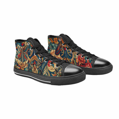 MEN'S Old School Tattoo High Top Canvas Aesthetic Custom Shoes
