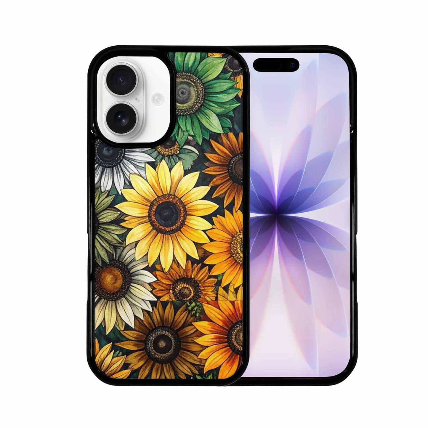 iPhone 17 Case — Small Sunflower Pattern, Randomly Floral, Custom Print Case Cover