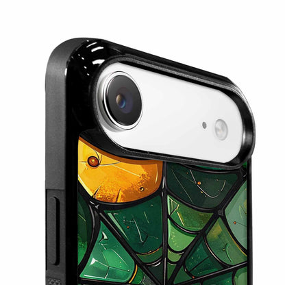 iPhone 17 Air Case — Metallic St Patricks Spider Original Art, Custom Made Phone Cover
