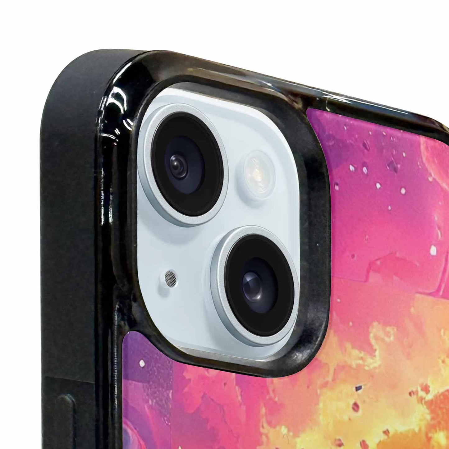 iPhone 15 Plus Case — Cosmic Creature And Object Mashup Pattern, Personalized Phone Case