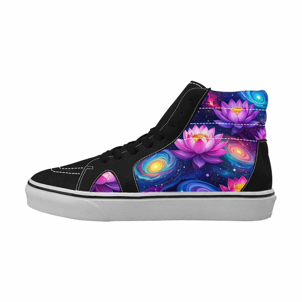 MEN'S Lotus Galaxy High Top Canvas Dark Academia Sneakers