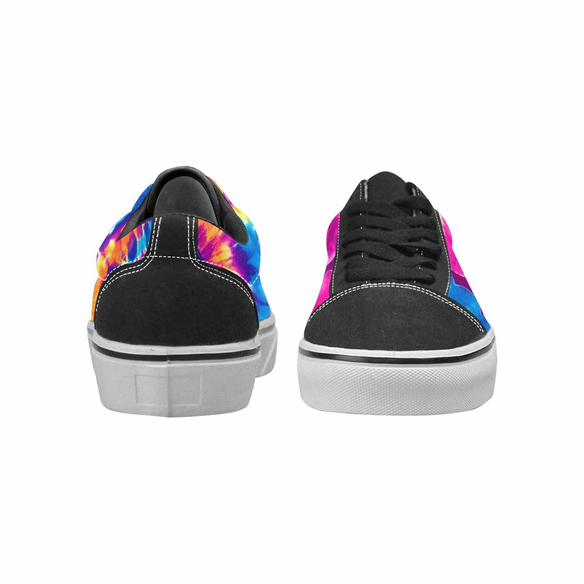 MEN'S Tie Dye Original Canvas Lace-Up Dark Academia Custom Shoes