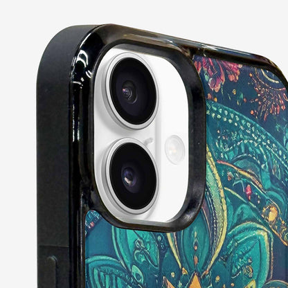 iPhone 16 Case — Paisley Mandala, Custom Art Phone Cover